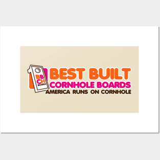 Best Built Cornhole Boards-America Runs On Cornhole Posters and Art